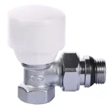 Кран радиаторный угловой SOLOMON 1/2″ с резиновым уплотнителем 160404 верх