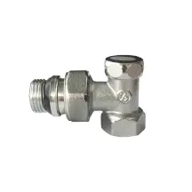 Кран радиаторный угловой SOLOMON 1/2″ с резиновым уплотнителем 160405 под ключ