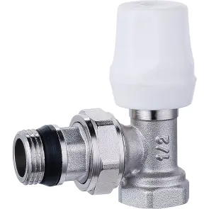 Кран радіаторний кутовий Q PROFESSIONAL 1/2″ NV-QP5005 вентильний з ущільнювачем №1