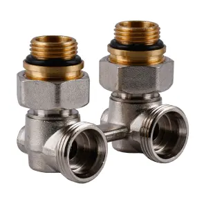 Узел нижнего подключения панельного радиатора SOLOMON NV 5102 угловой шаровой 3/4″ №2