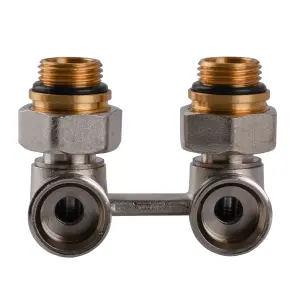 Узел нижнего подключения панельного радиатора SOLOMON NV 5102 угловой шаровой 3/4″ №3