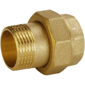 Згін американка пряма 1/2″ВЗ латунна Б0809А №1