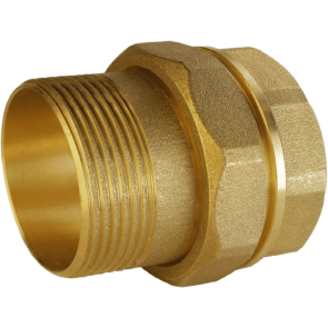 Згін американка пряма 1 1/4″ВЗ латунна Б0841А №1