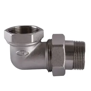 Сгон-американка угловой SOLOMON 1 1/2″ НИКЕЛЬ 1600 №1