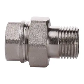 Сгон-американка прямой PROFESSIONAL 1 1/2″ НИКЕЛЬ QP160 №2