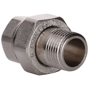 Сгон-американка прямой PROFESSIONAL 1 1/2″ НИКЕЛЬ QP160 №3