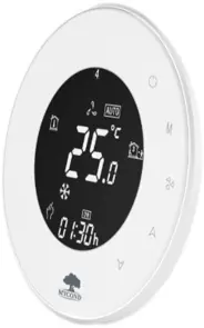 Термостат круглый сенсорный белый LED 1 канал AC220V Wi-Fi /MC-TRB-WF-W MYCOND/ №1