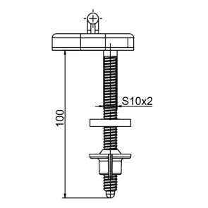 Крепление OPTIMUM к крышке унитаза LIBERTY OPTI 1107 №2