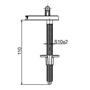 Крепление OPTIMUM к крышке унитаза MERCURY OPTI 1207 №3