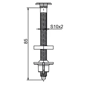 Крепление OPTIMUM к крышке унитаза SPACE OPTI 0807 №3
