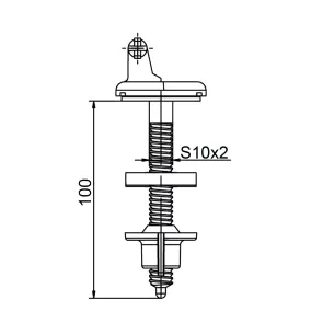 Крепление OPTIMUM к крышке унитаза DAMASK OPTI 0607 №3