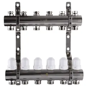 Колектор з регуляторами та кріпленням ECO 001С 1″x6 №5