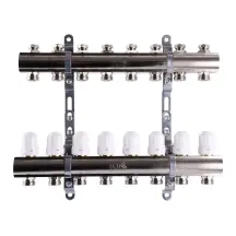 Коллектор с регуляторами и креплением ECO 001С 1″x8