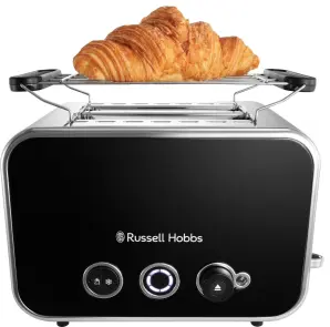 Тостер Russell Hobbs Distinctions 2-Slice 1670Вт, підігрів, розморожування, пластик, чорний №3