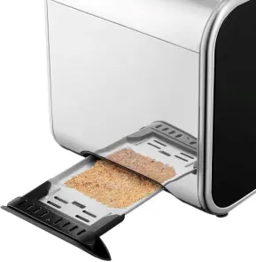 Тостер Russell Hobbs Distinctions 2-Slice 1670Вт, підігрів, розморожування, пластик, чорний №6