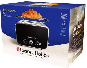 Тостер Russell Hobbs Distinctions 2-Slice 1670Вт, підігрів, розморожування, пластик, чорний №8
