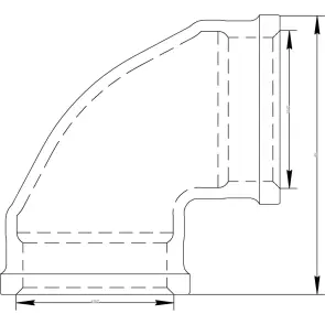 Кутник VIEGA 3090 1 1/2″ ВВ (269197) №2