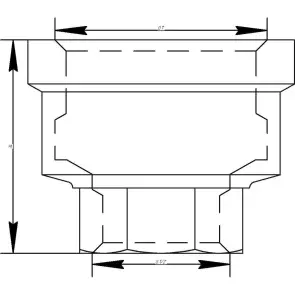 Муфта VIEGA 3240 1″х1/2″ ВВ (266363) №1