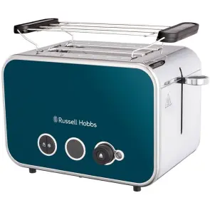 Тостер Russell Hobbs Distinctions 2-Slice 1670Вт, подогрев, размораживание, пластик, синий №1