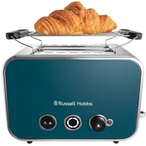 Тостер Russell Hobbs Distinctions 2-Slice 1670Вт, подогрев, размораживание, пластик, синий №3