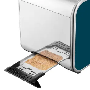 Тостер Russell Hobbs Distinctions 2-Slice 1670Вт, подогрев, размораживание, пластик, синий №6