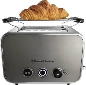 Тостер Russell Hobbs Distinctions 2-Slice 1670Вт, підігрів, розморожування, пластик, сріблясто-сірий №4