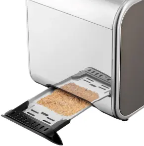 Тостер Russell Hobbs Distinctions 2-Slice 1670Вт, підігрів, розморожування, пластик, сріблясто-сірий №8