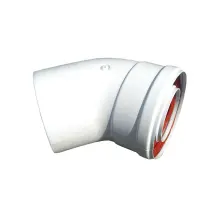 Колено 45 градусов, d=60/100 mm CE.00.30 H ( TR.6045F )