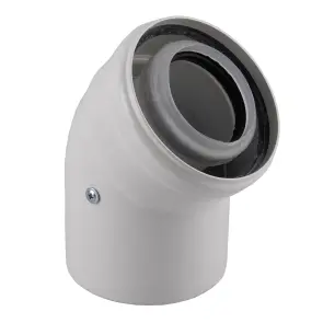Коліно 45 градусів, d=60/100 mm CE.00.30 C Конденсаційне №2