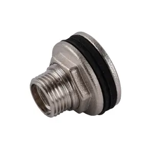 Врізання в бак 1/2″З нікельоване посилене NO303R OPTIMUM №1