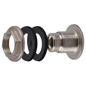 Врізання в бак 1/2″З нікельоване посилене NO303R OPTIMUM №4