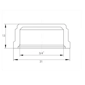 Заглушка 3/4″В нікельована під пломбу NC401P OPTIMUM №3