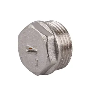 Заглушка 1″Н никелированная под пломбу NC502P OPTIMUM №2