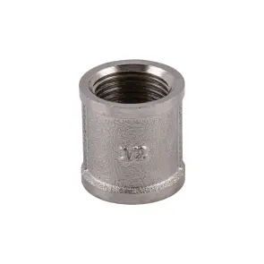 Муфта 1/2″ВВ нікельована NM331L OPTIMUM №2