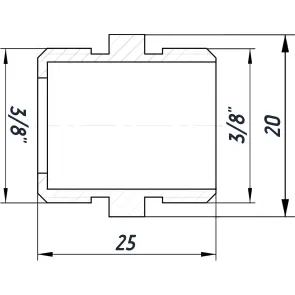 Ниппель 3/8″НН никелированный под прокладку NN222G OPTIMUM №2