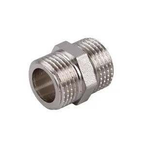 Ниппель 1/2″НН никелированный под прокладку NN332G OPTIMUM №1