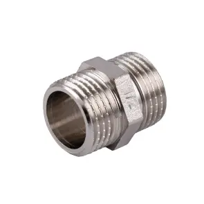 Ниппель 1/2″НН никелированный под прокладку NN332G OPTIMUM №3