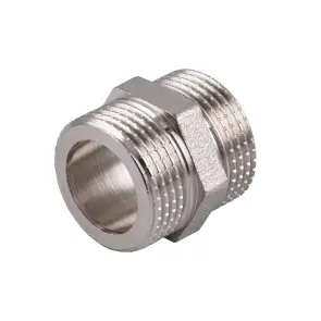 Ниппель 3/4″НН никелированный под прокладку NN442G OPTIMUM №1