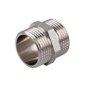 Ниппель 3/4″НН никелированный под прокладку NN442G OPTIMUM №3