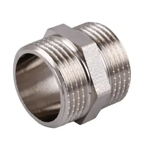 Ниппель 1″ЗЗ никелированный под прокладку NN552G OPTIMUM №2