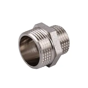 Ніпель редукційний 3/4″х1/2″ЗЗ нікельований під прокладку NN432G OPTIMUM №1