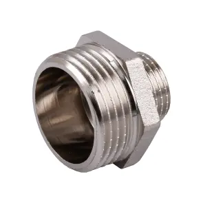 Ниппель редукционный 1″х1/2″НН никелированный под прокладку NN532G OPTIMUM №3