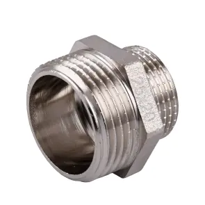 Ніпель редукційний 1″х3/4″ЗЗ нікельований під прокладку NN542G OPTIMUM №2