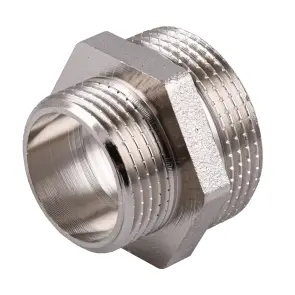 Ниппель редукционный 1 1/4″х1″ЗЗ никелированный NN652S OPTIMUM №2