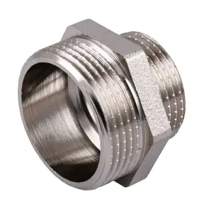 Ниппель редукционный 1 1/4″х1″ЗЗ никелированный NN652S OPTIMUM №3