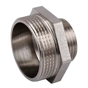 Ниппель редукционный 1 1/2″х1″НН никелированный NN752S OPTIMUM №3