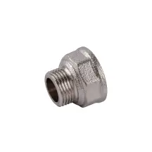 Перехідник редукційний 1/2″х3/8″ВЗ нікельований восьмигранний NK323O OPTIMUM