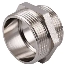 Ниппель редукционный 1 1/2″х1 1/4″НН никелированный NN762S OPTIMUM