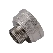 Редукционный переходник 1″х1/2″ВН никелированный восьмигранный NK533O OPTIMUM