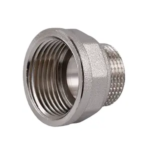 Переходник редукционный 1″х3/4″ВН никелированный восьмигранный NK543O OPTIMUM №3